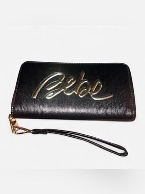 Bebe Leather Wallets with Gold Logo NWOT